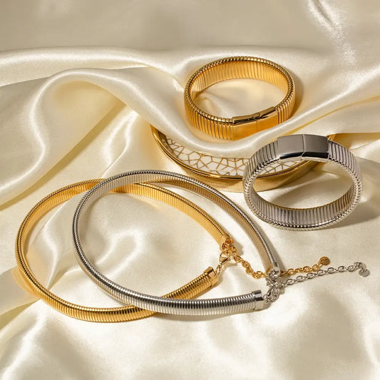 Grosso Bracelet and Necklace Set